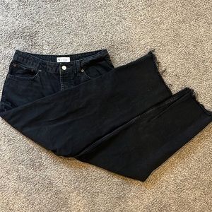 Zara Mid Flare Cropped Jeans